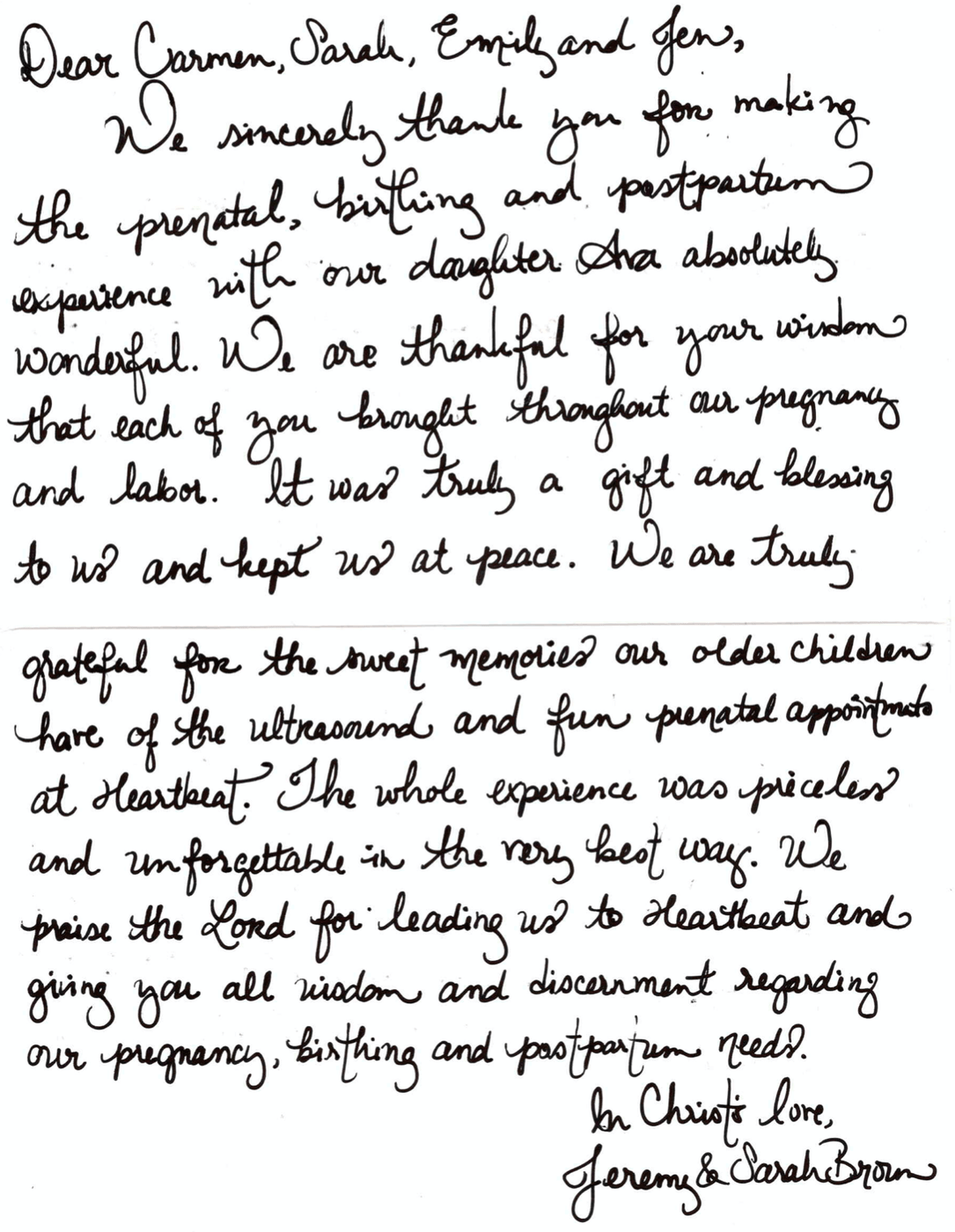 A Recent Birthing Story Experience